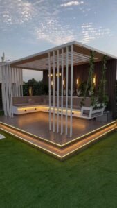 أنواع مظلات والبرجولات 